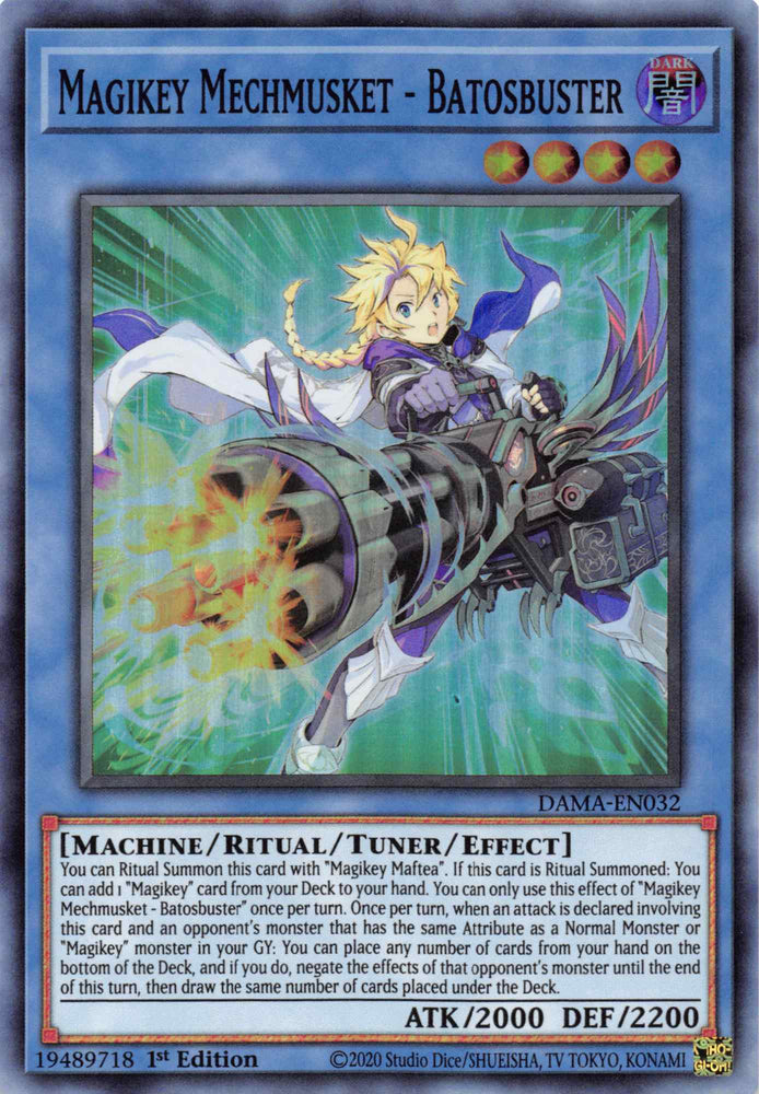Magikey Mechmusket - Batosbuster [DAMA-EN032] Super Rare Yu-Gi-Oh!