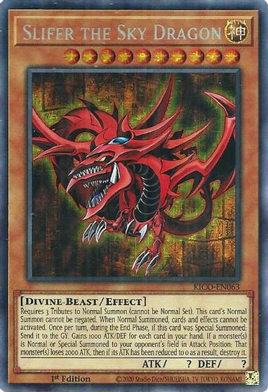 Slifer the Sky Dragon [KICO-EN063] Secret Pharaoh's Rare Yu-Gi-Oh!