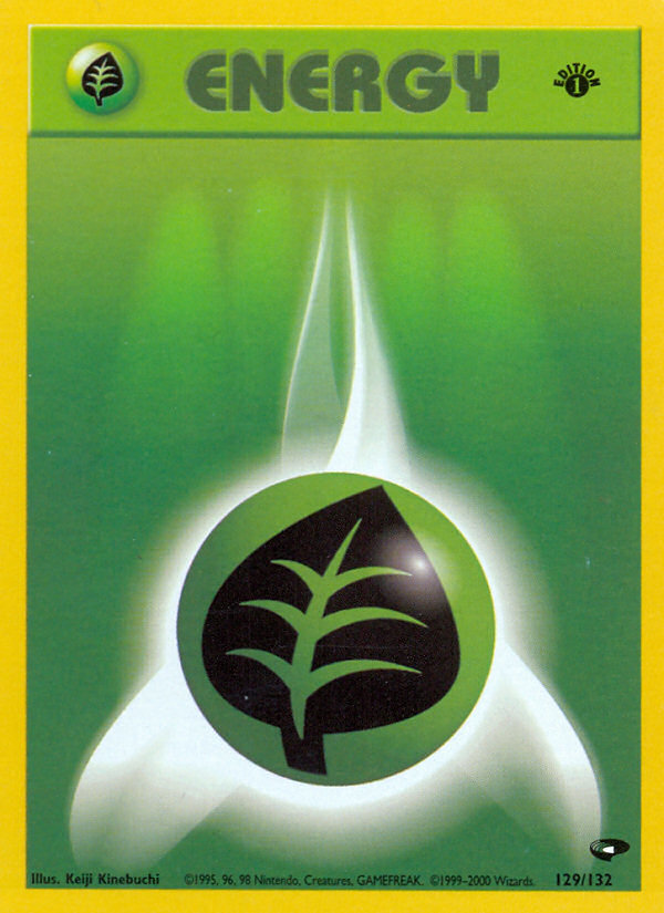 Grass Energy (129/132) [Gym Challenge 1st Edition] Pokémon