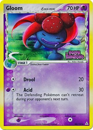Gloom (42/110) (Delta Species) (Stamped) [EX: Holon Phantoms] Pokémon