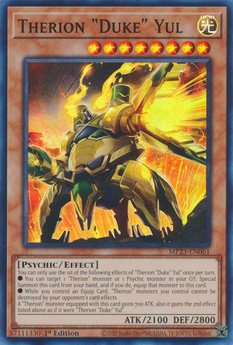 Therion "Duke" Yul [MP23-EN061] Super Rare Yu-Gi-Oh!