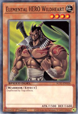 Elemental HERO Wildheart [SGX1-ENA10] Common Yu-Gi-Oh!