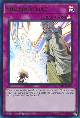 Solemn Strike [DUDE-EN055] Ultra Rare Yu-Gi-Oh!