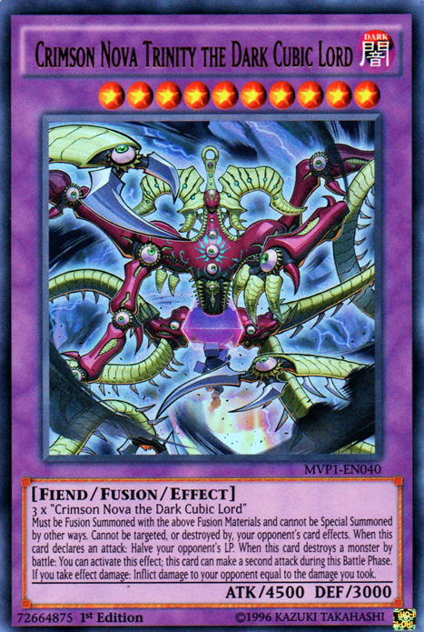 Crimson Nova Trinity the Dark Cubic Lord [MVP1-EN040] Ultra Rare Yu-Gi-Oh!