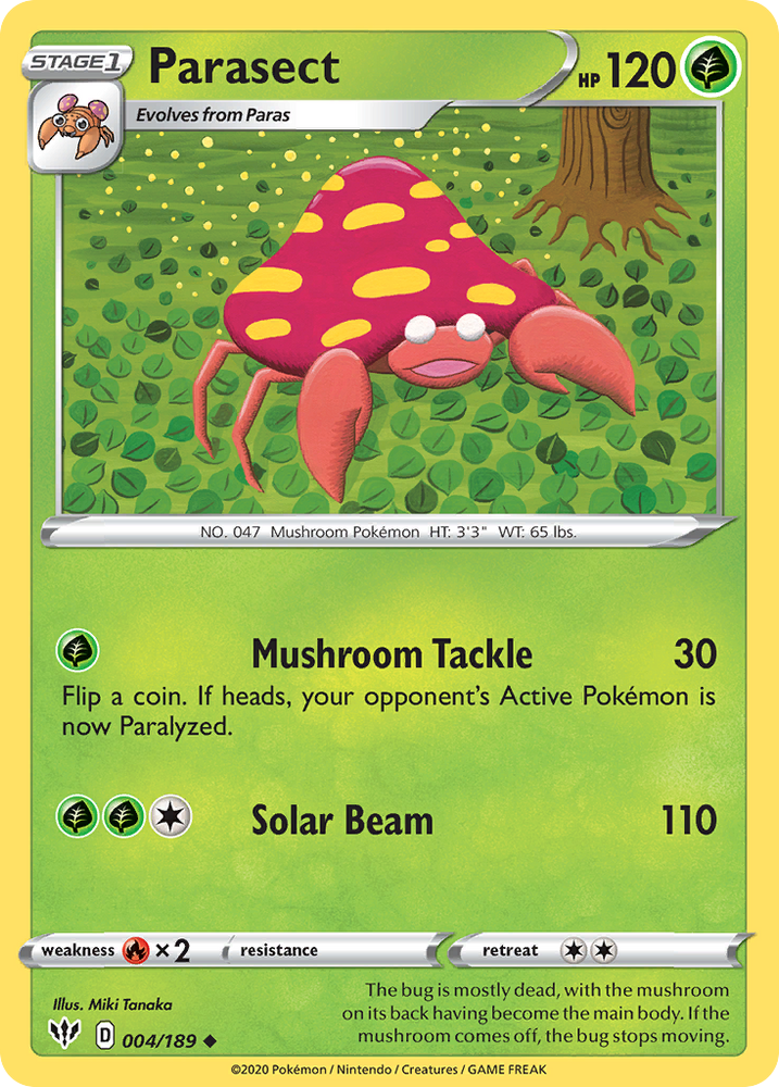Parasect (004/189) [Sword & Shield: Darkness Ablaze] Pokémon