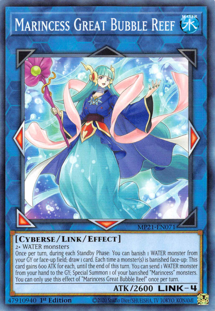 Marincess Great Bubble Reef [MP21-EN071] Common Yu-Gi-Oh!