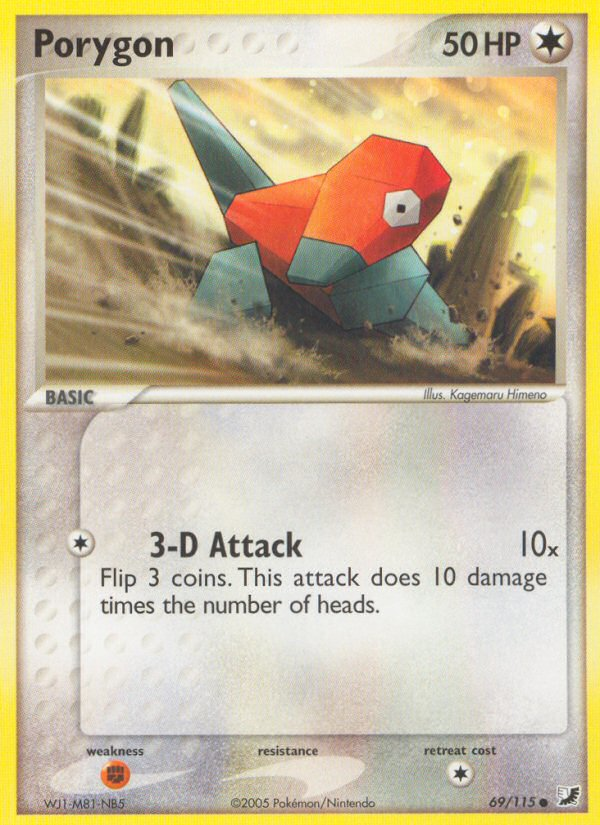 Porygon (69/115) [EX: Unseen Forces] Pokémon