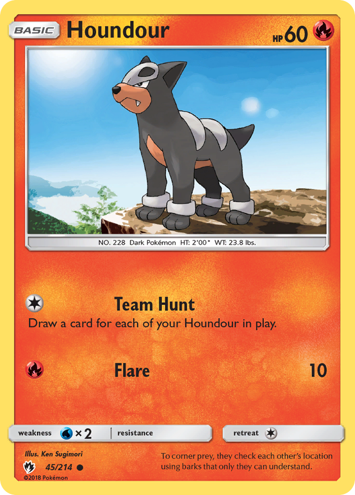 Houndour (45/214) [Sun & Moon: Lost Thunder] Pokémon
