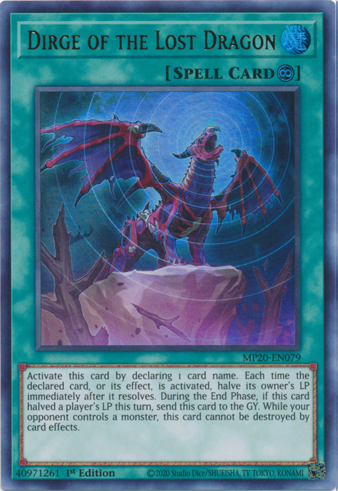 Dirge of the Lost Dragon [MP20-EN079] Ultra Rare Yu-Gi-Oh!
