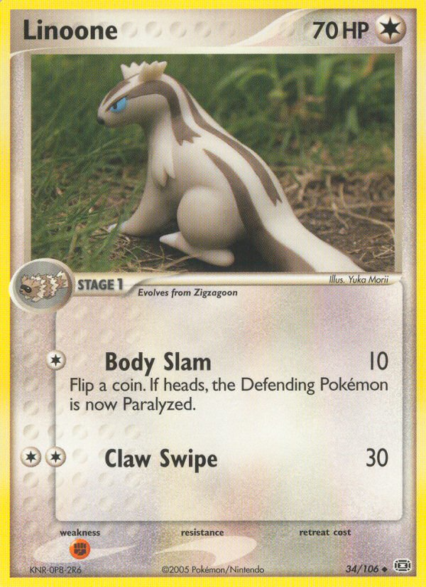 Linoone (34/106) [EX: Emerald] Pokémon