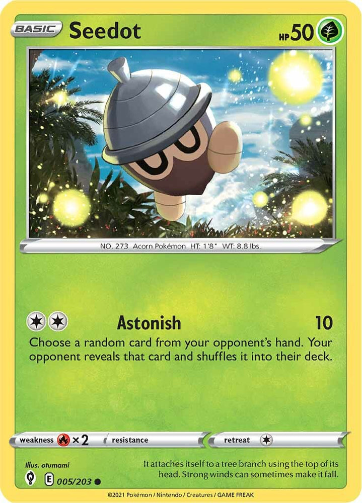 Seedot (005/203) [Sword & Shield: Evolving Skies] Pokémon