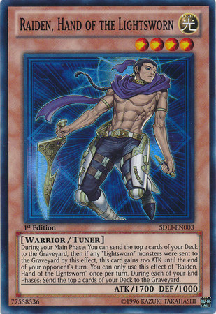 Raiden, Hand of the Lightsworn [SDLI-EN003] Super Rare Yu-Gi-Oh!