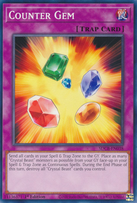 Counter Gem [SDCB-EN038] Common Yu-Gi-Oh!