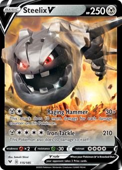 Steelix V (115/185) [Sword & Shield: Vivid Voltage] Pokémon