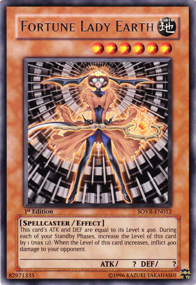 Fortune Lady Earth [SOVR-EN012] Rare Yu-Gi-Oh!