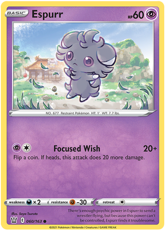 Espurr (060/163) [Sword & Shield: Battle Styles] Pokémon
