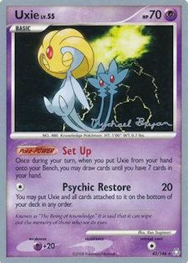 Uxie LV.55 (43/146) (Happy Luck - Mychael Bryan) [World Championships 2010] Pokémon