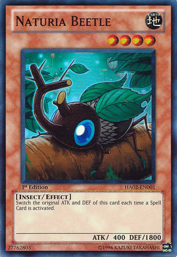 Naturia Beetle [HA02-EN001] Super Rare Yu-Gi-Oh!