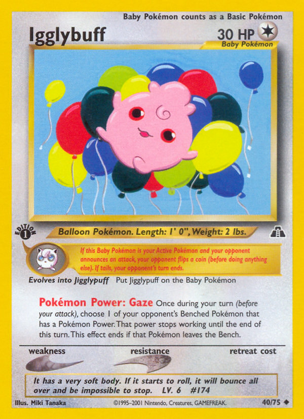 Igglybuff (40/75) [Neo Discovery 1st Edition] Pokémon