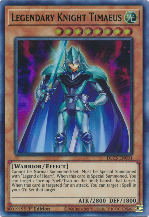 Legendary Knight Timaeus (Green) [DLCS-EN001] Ultra Rare Yu-Gi-Oh!