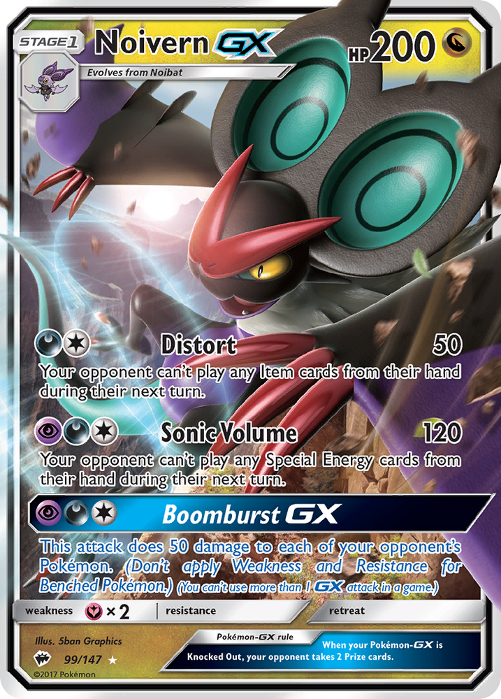 Noivern GX (99/147) [Sun & Moon: Burning Shadows] Pokémon