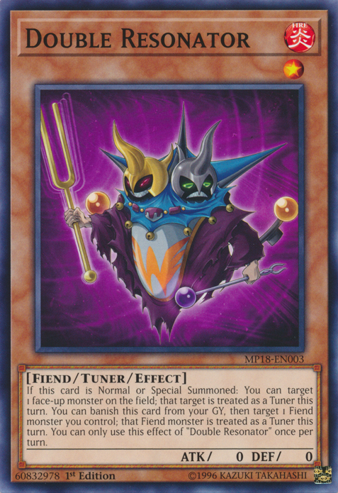 Double Resonator [MP18-EN003] Common Yu-Gi-Oh!
