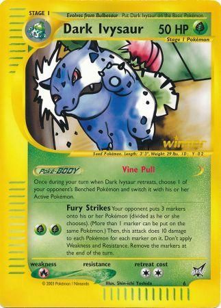Dark Ivysaur (6) (Winner) (Jumbo Card) [Best of Promos] Pokémon