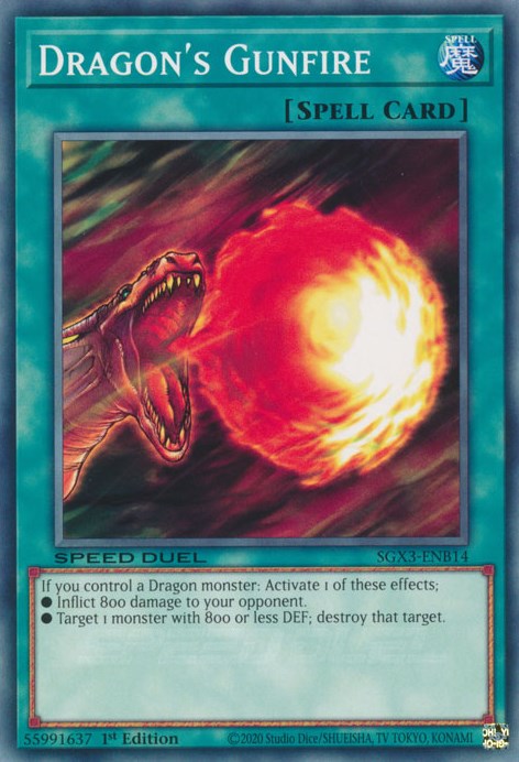 Dragon's Gunfire [SGX3-ENB14] Common Yu-Gi-Oh!