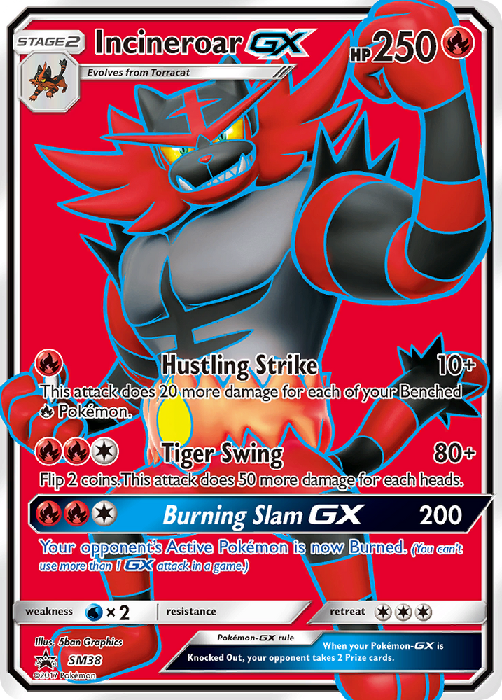 Incineroar GX (SM38) [Sun & Moon: Black Star Promos] Pokémon
