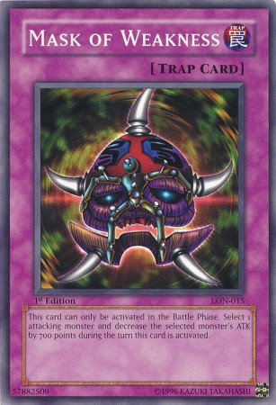 Mask of Weakness [LON-015] Common Yu-Gi-Oh!