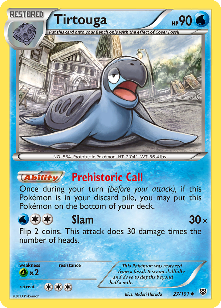 Tirtouga (27/101) [Black & White: Plasma Blast] Pokémon