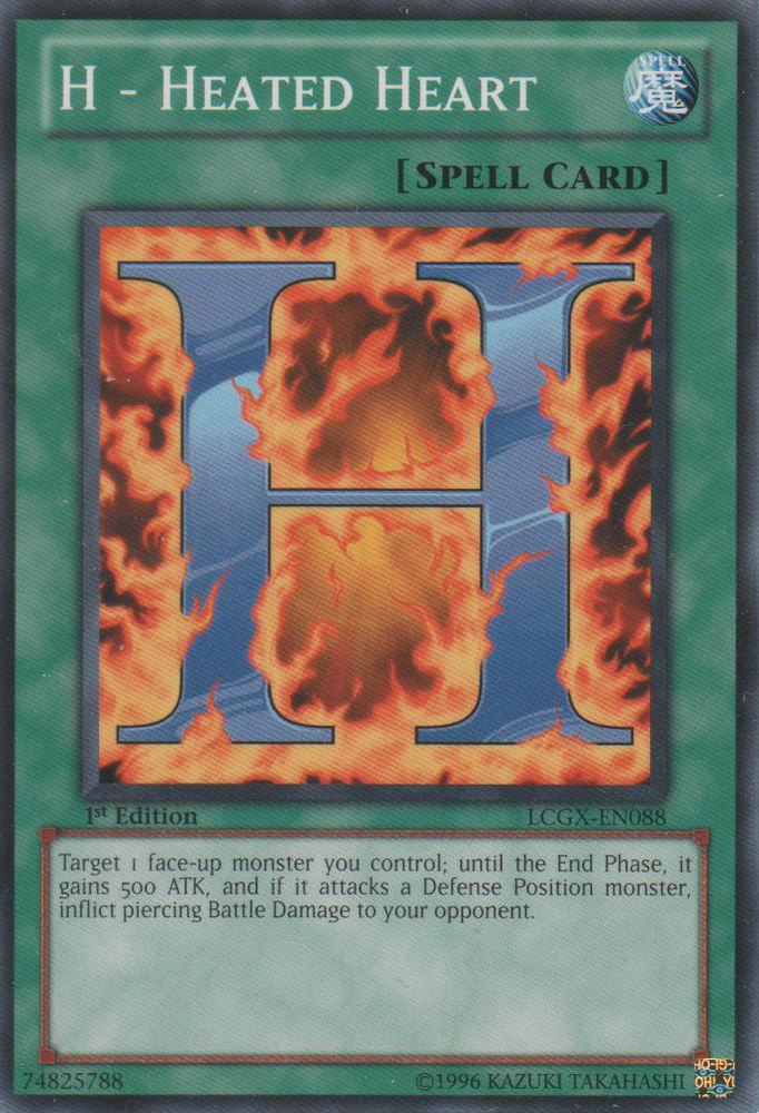 H - Heated Heart [LCGX-EN088] Common Yu-Gi-Oh!