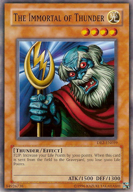 The Immortal of Thunder [DB2-EN059] Common Yu-Gi-Oh!