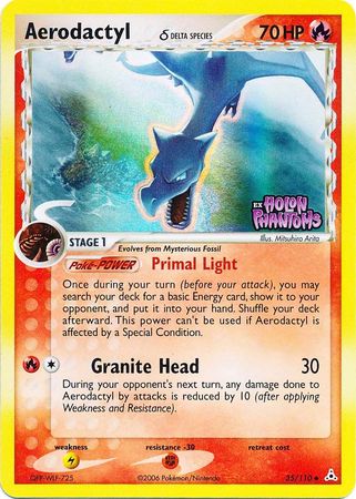 Aerodactyl (35/110) (Delta Species) (Stamped) [EX: Holon Phantoms] Pokémon