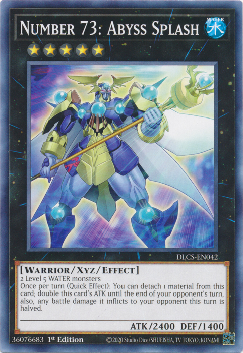 Number 73: Abyss Splash [DLCS-EN042] Common Yu-Gi-Oh!
