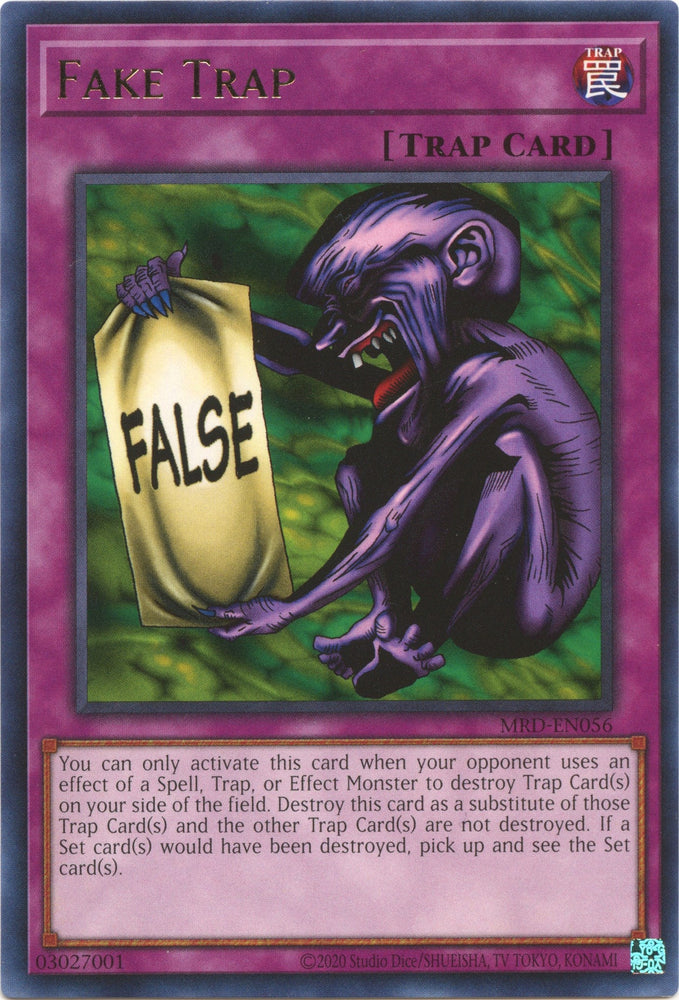 Fake Trap (25th Anniversary) [MRD-EN056] Rare Yu-Gi-Oh!