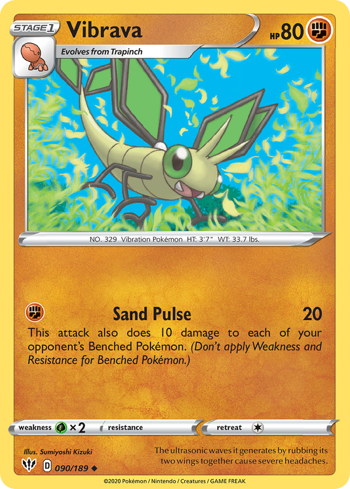Vibrava (090/189) [Sword & Shield: Darkness Ablaze] Pokémon