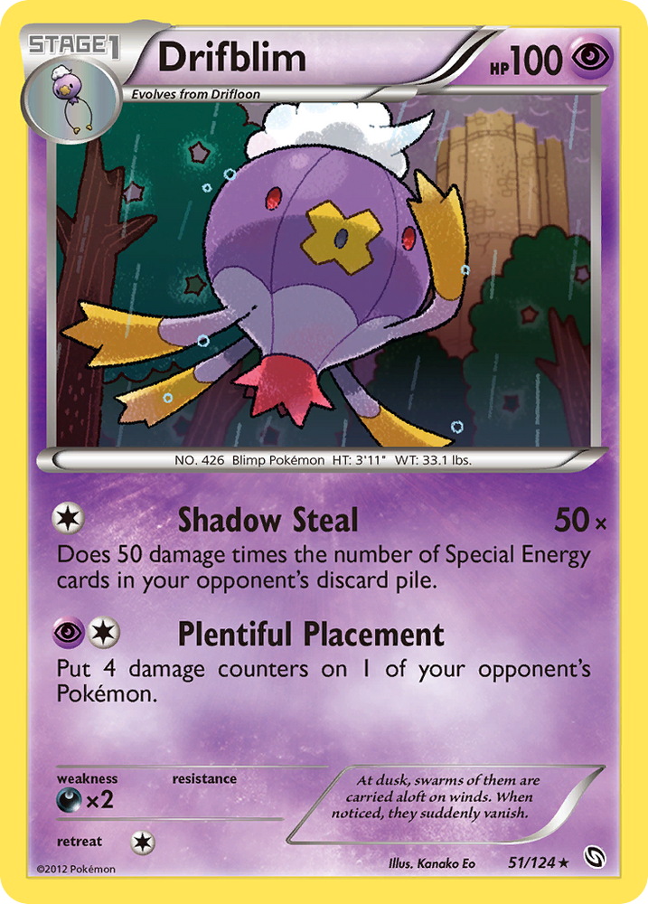 Drifblim (51/124) [Black & White: Dragons Exalted] Pokémon