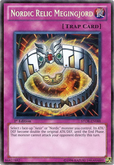 Nordic Relic Megingjord [STOR-EN088] Secret Rare Yu-Gi-Oh!