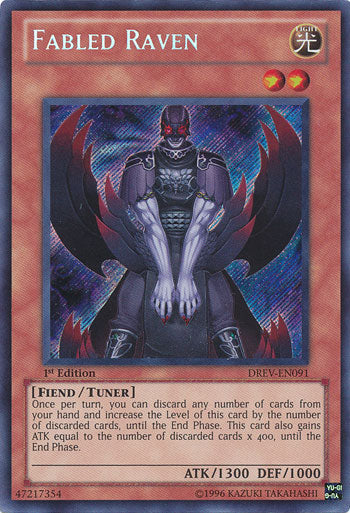 Fabled Raven [DREV-EN091] Secret Rare Yu-Gi-Oh!