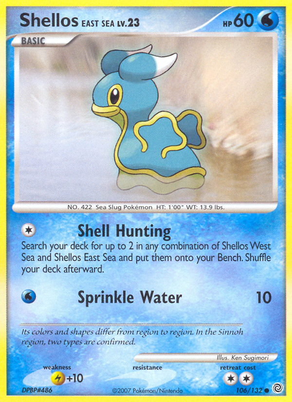 Shellos East Sea (106/132) [Diamond & Pearl: Secret Wonders] Pokémon