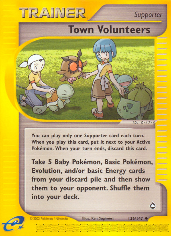 Town Volunteers (136/147) [Aquapolis] Pokémon