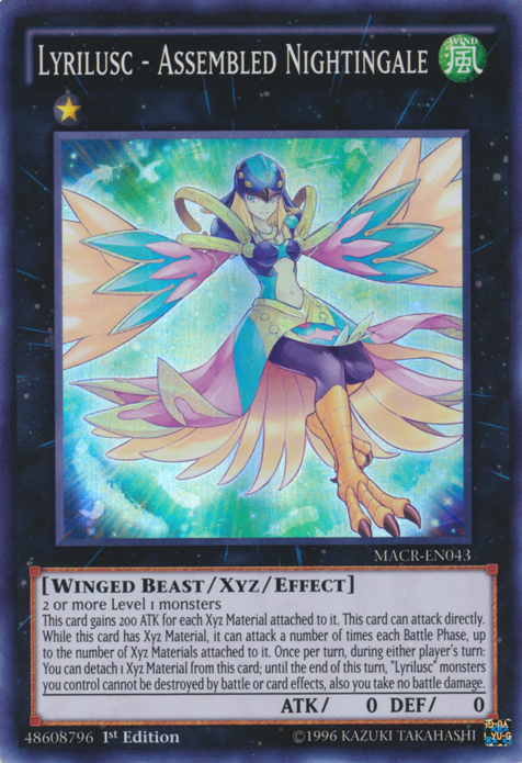 Lyrilusc - Assembled Nightingale [MACR-EN043] Super Rare Yu-Gi-Oh!
