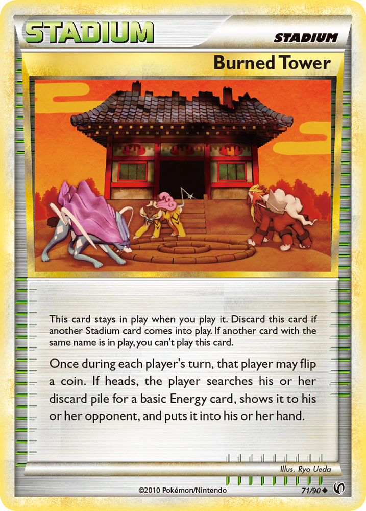 Burned Tower (71/90) [HeartGold & SoulSilver: Undaunted] Pokémon