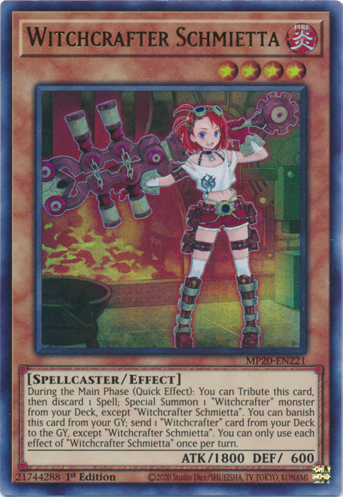 Witchcrafter Schmietta [MP20-EN221] Ultra Rare Yu-Gi-Oh!