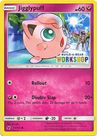 Jigglypuff (71/111) (Build A Bear Workshop Exclusive) [Sun & Moon: Crimson Invasion] Pokémon