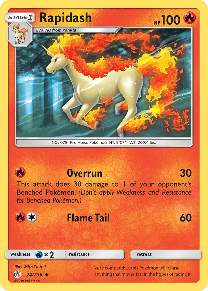 Rapidash (24/236) [Sun & Moon: Cosmic Eclipse] Pokémon