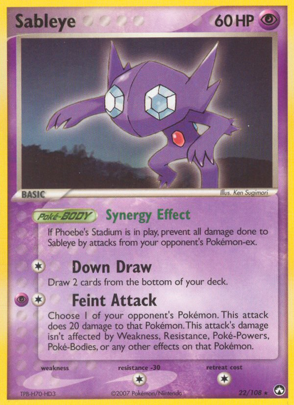 Sableye (22/108) [EX: Power Keepers] Pokémon
