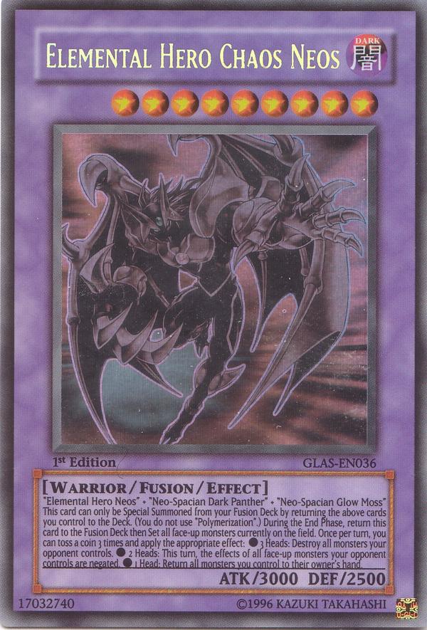 Elemental Hero Chaos Neos [GLAS-EN036] Ghost Rare Yu-Gi-Oh!