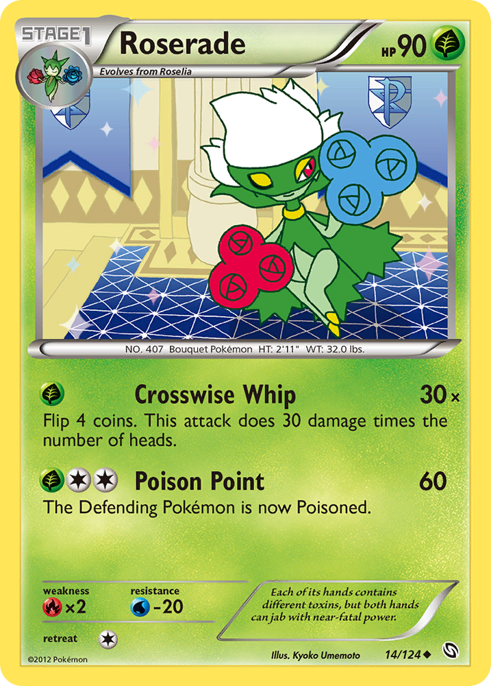 Roserade (14/124) [Black & White: Dragons Exalted] Pokémon